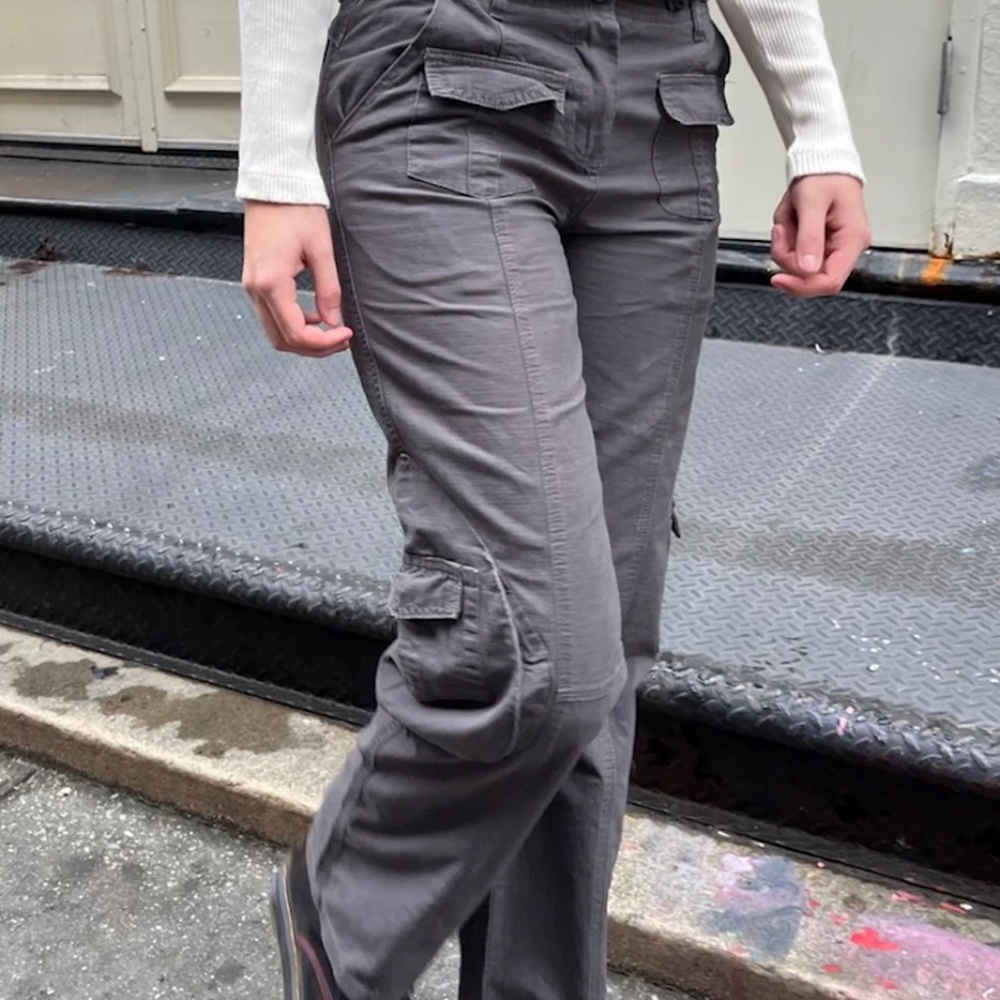 Brandy Melville Kim pants like new dark grey